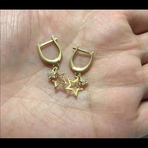 18k gold earrings